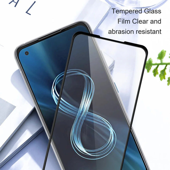 AMORUS For Asus ROG Phone 8 5G / 8 Pro 5G Tempered Glass Full Screen Protector Silk Printing, Black - 3
