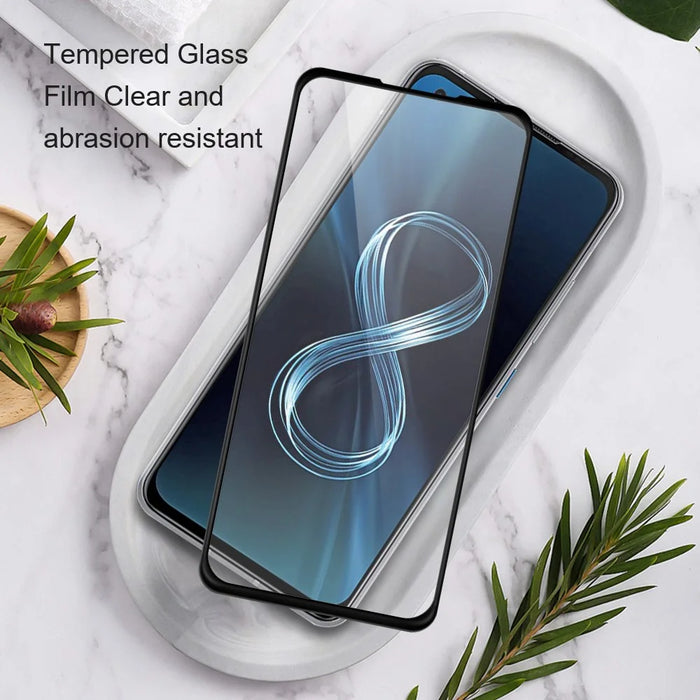 AMORUS For Asus ROG Phone 8 5G / 8 Pro 5G Tempered Glass Full Screen Protector Silk Printing, Black - 4