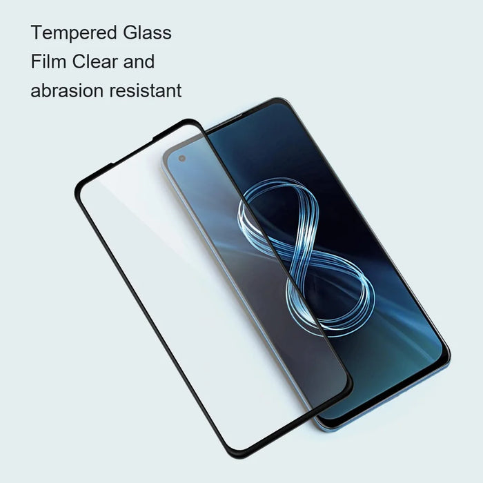 AMORUS For Asus ROG Phone 8 5G / 8 Pro 5G Tempered Glass Full Screen Protector Silk Printing, Black - 6