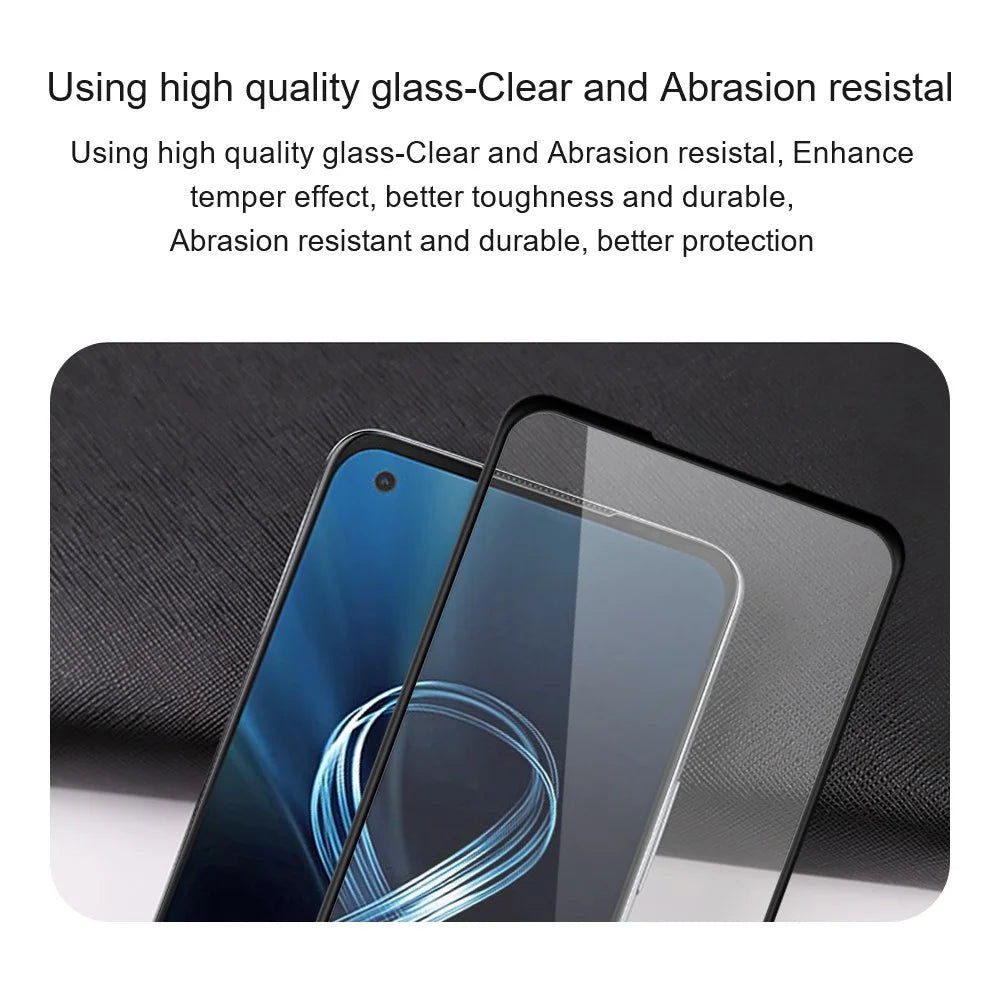 AMORUS For Asus ROG Phone 8 5G / 8 Pro 5G Tempered Glass Full Screen Protector Silk Printing, Black - 7