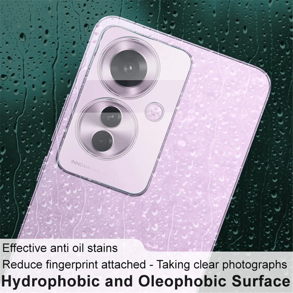 IMAK For Oppo Reno11 F 5G / F25 Pro 5G Camera Lens Protector Tempered Glass Lens Film + Lens Cap - 3