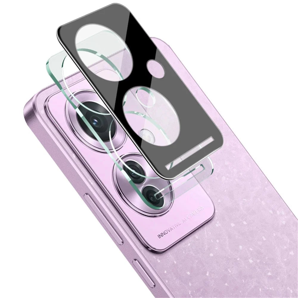IMAK For Oppo Reno11 F 5G / F25 Pro 5G  Integrated Camera Lens Film + Lens Cap (Black Version) - 1
