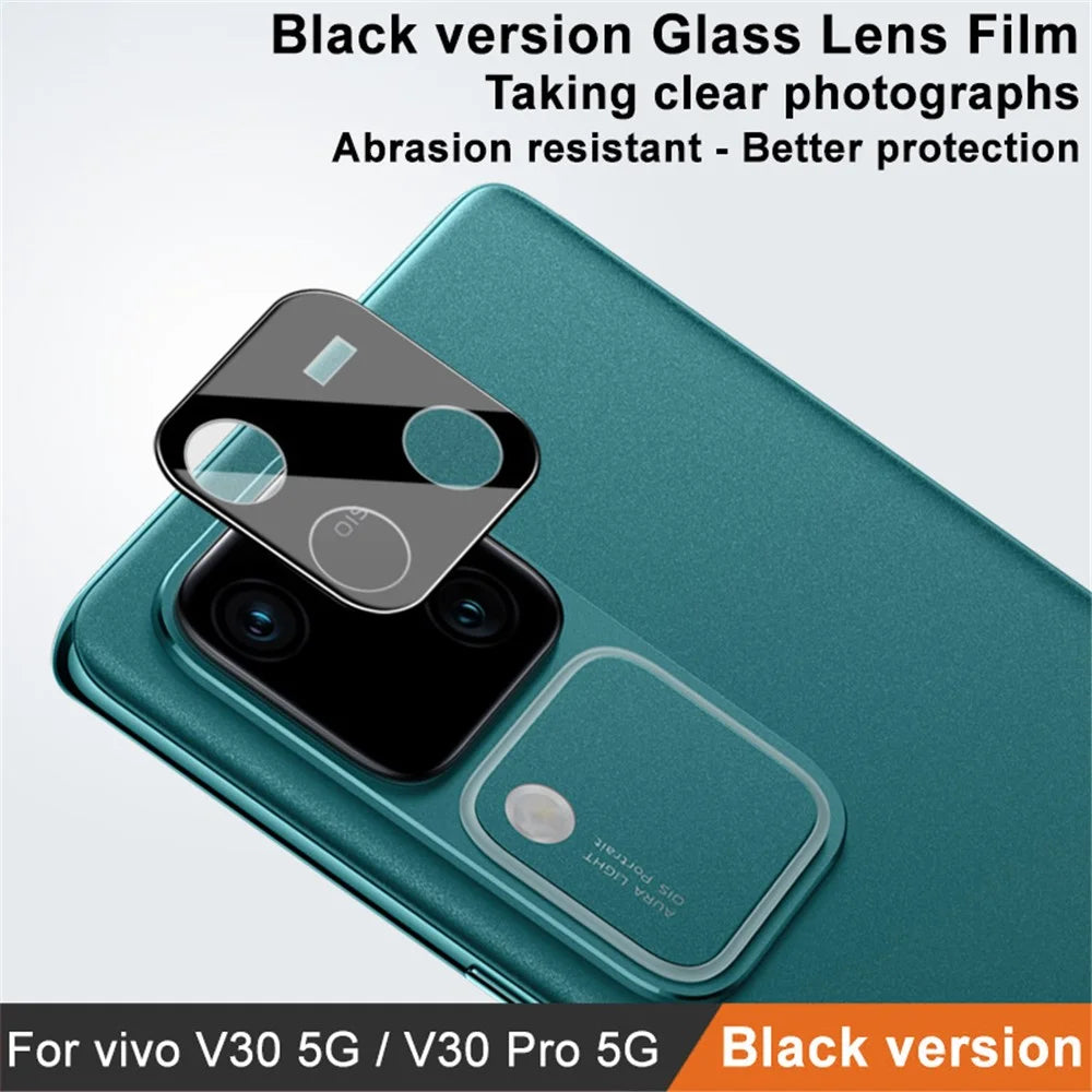 IMAK For vivo V30 5G / V30 Pro 5G Camera Lens Protector HD Clear Tempered Glass Lens Film (Black Version) - 2