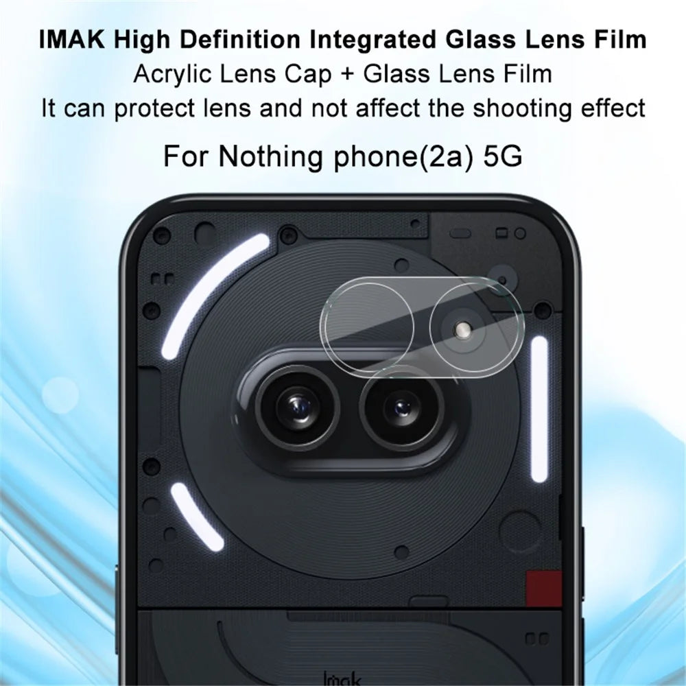 IMAK For Nothing Phone (2a) Camera Lens Film Ultra Clear Lens Protector + Acrylic Lens Cap - 2