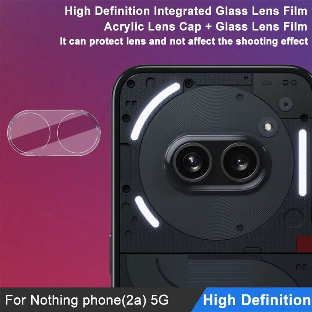 IMAK For Nothing Phone (2a) Camera Lens Film Ultra Clear Lens Protector + Acrylic Lens Cap - 3
