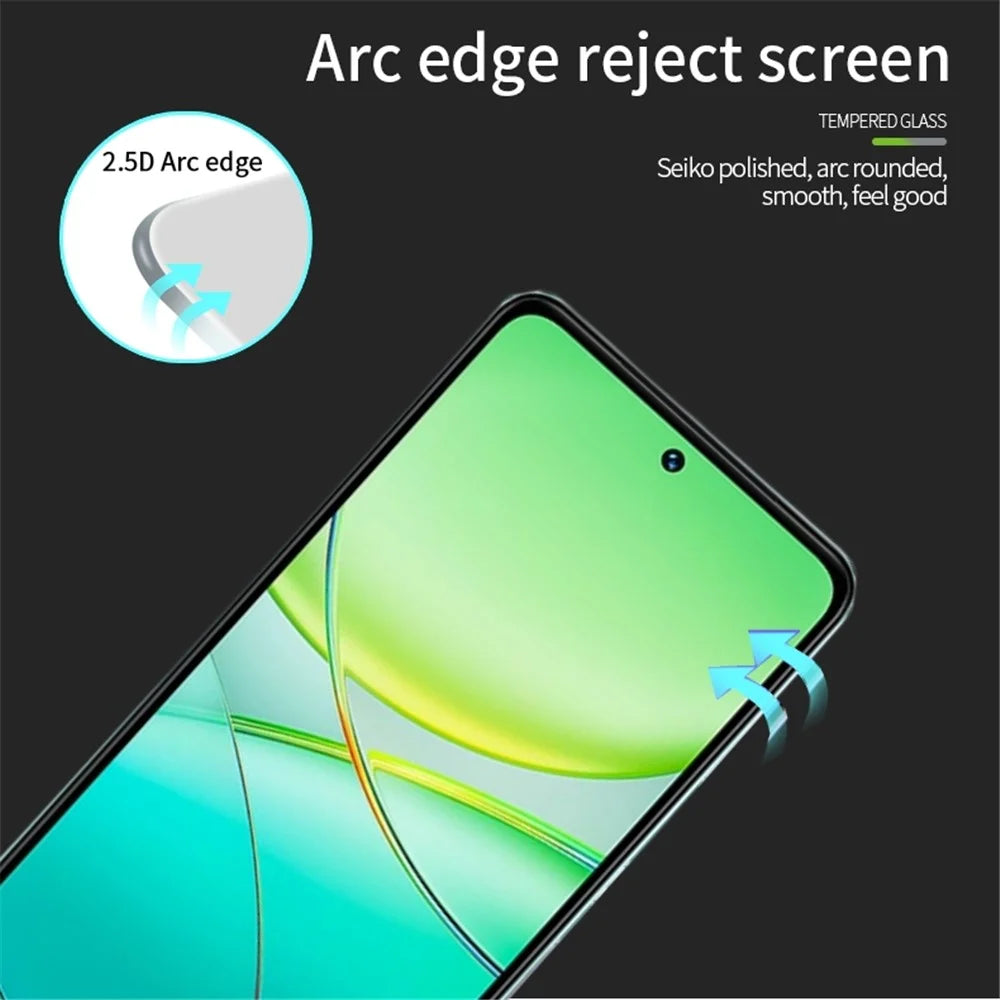 MOFI JK Series-1 for vivo T3 5G Clear Screen Protector Full Glue High Aluminum-silicon Glass Film - 6