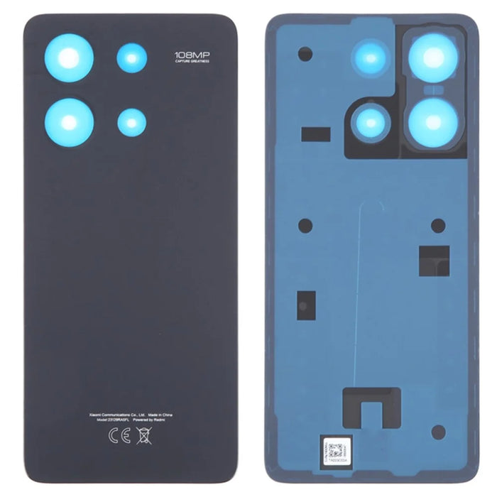 For Xiaomi Redmi Note 13 4G OEM Battery Door Cover Replacement Part - Black - 1