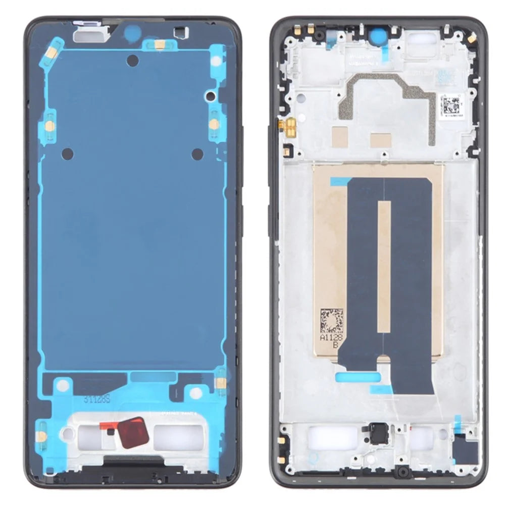For Xiaomi Redmi K70E 5G / Poco X6 Pro 5G Middle Plate Frame Repair Part (A-Side) (without Logo) - Black - 1