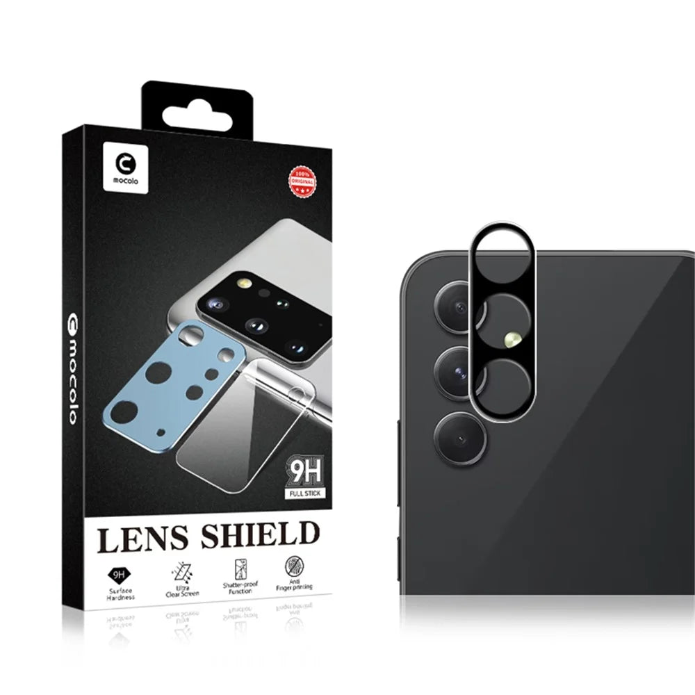 MOCOLO For Samsung Galaxy A55 5G Camera Lens Protector HD Clear Tempered Glass Lens Film - Black - 7