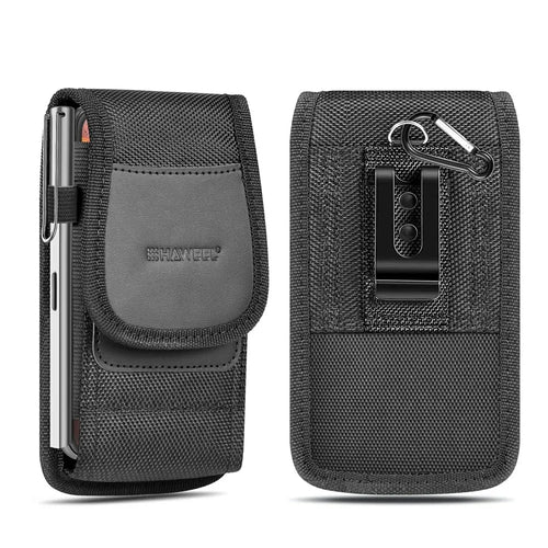 HAWEEL HWL2172B Nylon Vertical 4.7-6.1inch Phone Storage Pouch Men Waist Belt Hanging Bag - 1