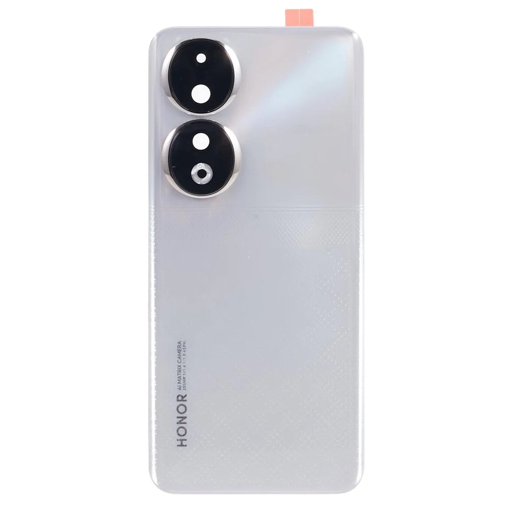 For Honor 90 REA-AN00 REA-NX9 OEM Battery Housing with Adhesive Sticker + Camera Lens Cover - Silver - 2