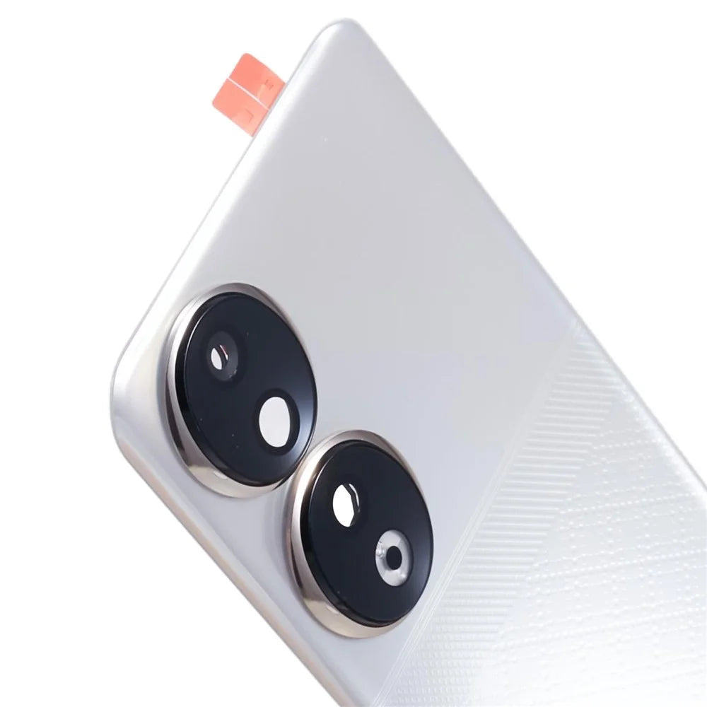 For Honor 90 REA-AN00 REA-NX9 OEM Battery Housing with Adhesive Sticker + Camera Lens Cover - Silver - 7