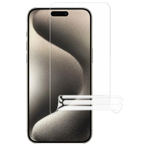 For iPhone 15 Pro HD Clear Screen Protector Anti-fingerprint TPU Hydrogel Film with Alignment Tool - 2