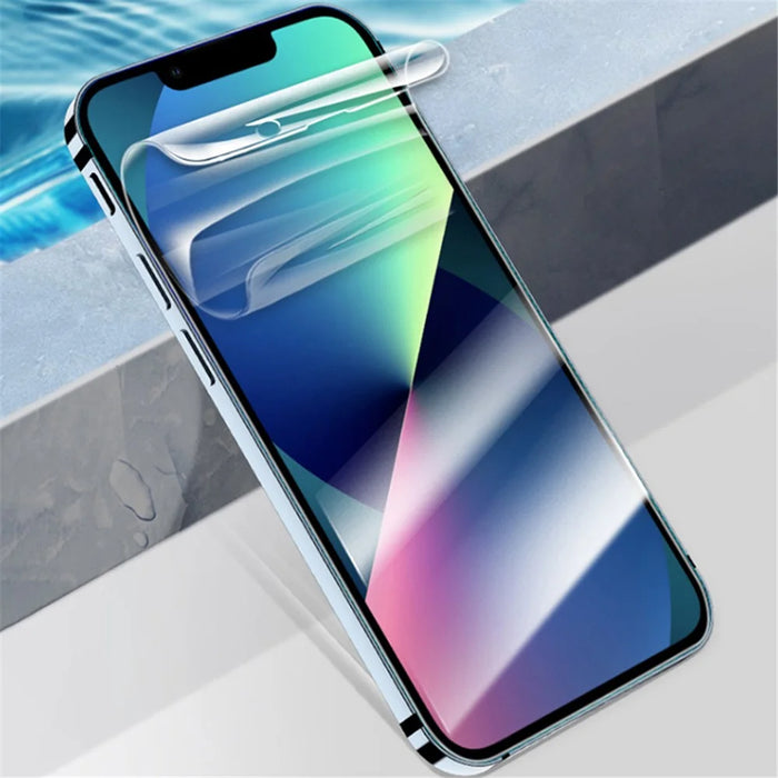 For iPhone 11 Pro Anti-fingerprint Screen Protector HD Clear TPU Hydrogel Film with Alignment Tool - 7
