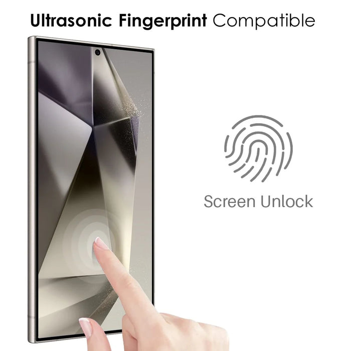NORTHJO A++ For Samsung Galaxy S24 Ultra 0.15mm 2.5D Full Screen Protector (Support Fingerprint Unlock) - Black - 4