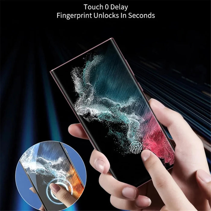 For Samsung Galaxy S24 Ultra Hydrogel TPU Screen Protector Set Easy Installation Clear Full Cover Shield Guard - 7