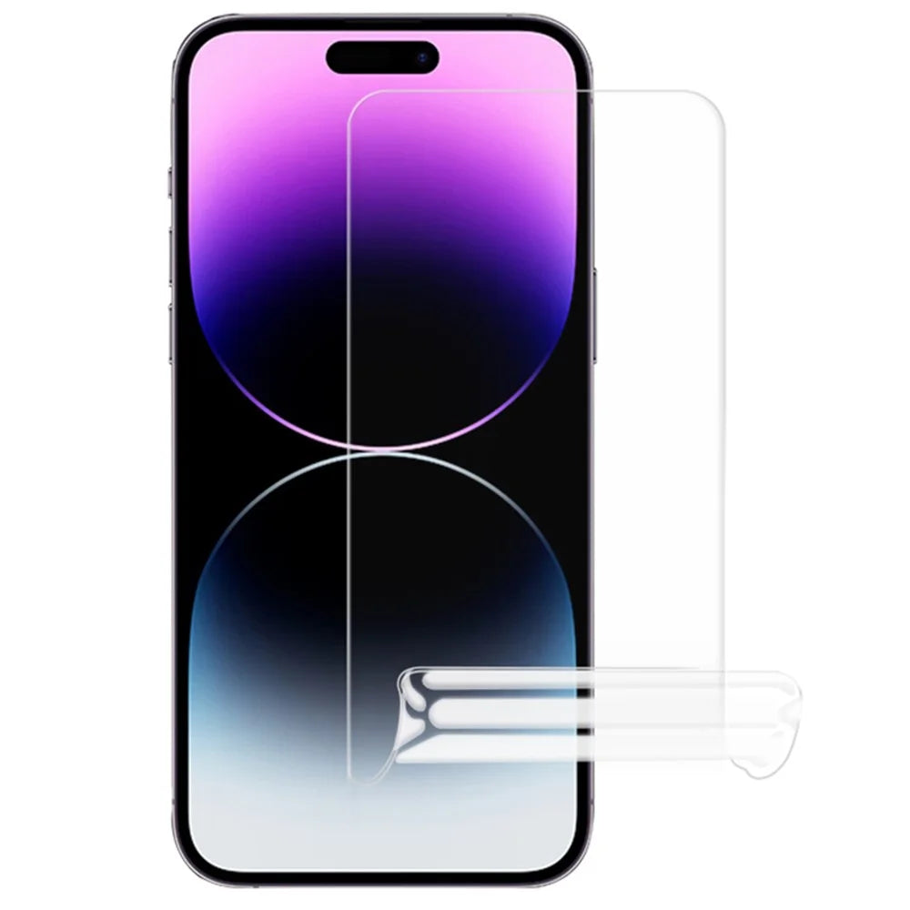 For iPhone 14 Pro Screen Protector High Sensitivity TPU Clear Hydrogel Film with Easy-Installation Tool - 2