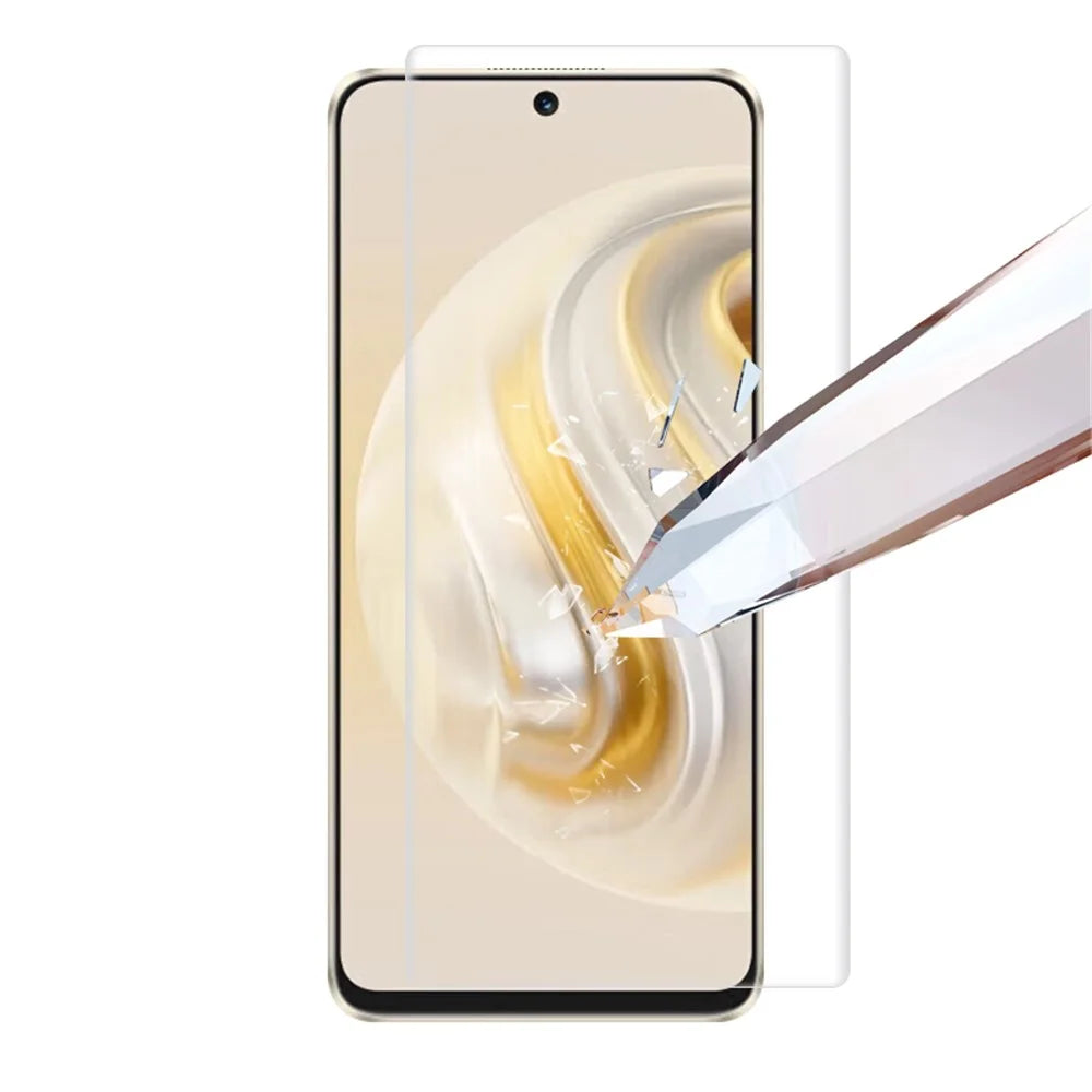 RURIHAI For Huawei Pura 70 Pro / Pura 70 Pro+ UV Liquid Screen Protector Transparent CSG Glass Film Support Fingerprint Unlock - 3