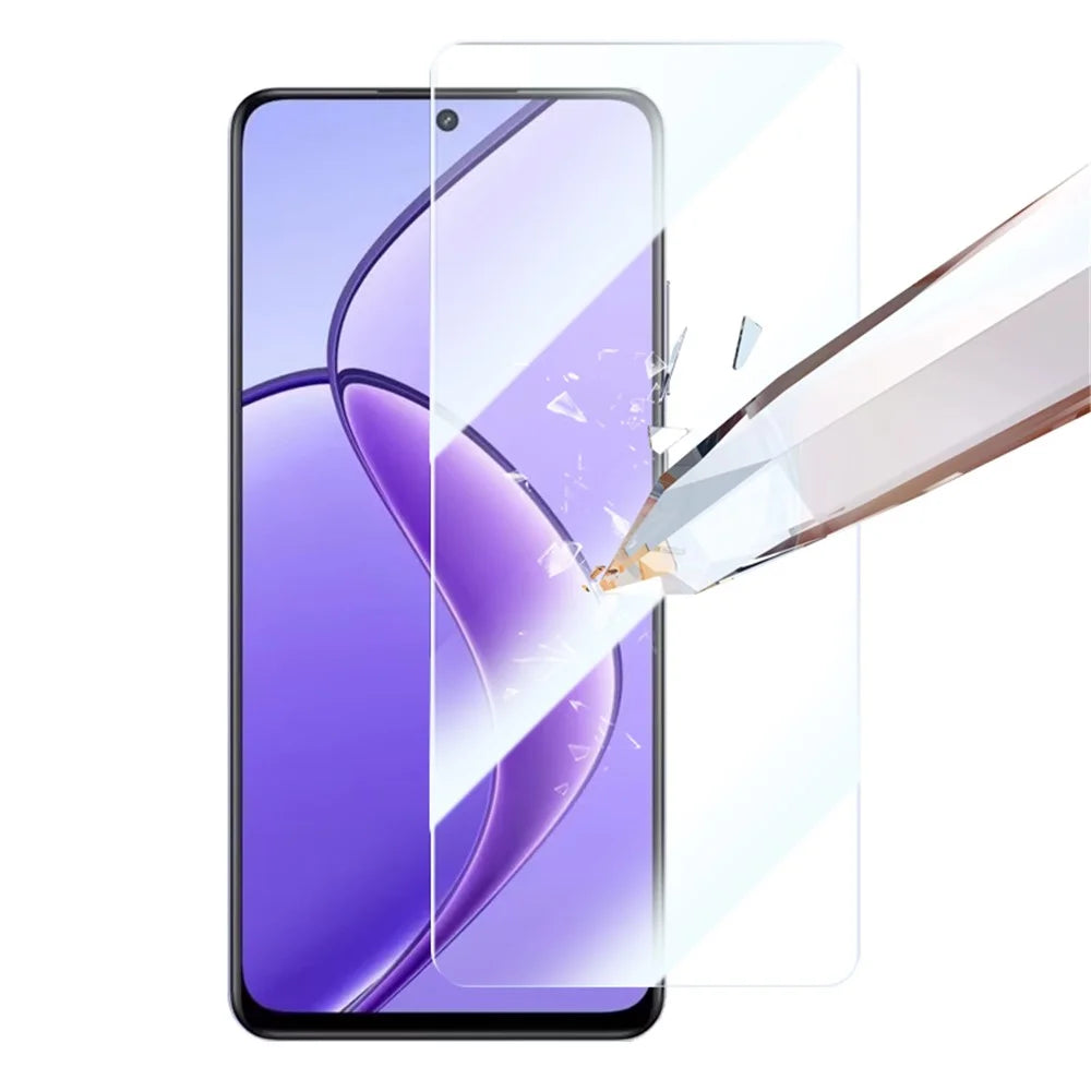 RURIHAI 10Pcs For Realme 12 5G High Aluminium-Silicon Glass Screen Protector 2.5D 0.26mm Film - 4