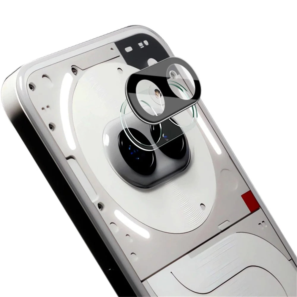 IMAK For Nothing Phone (2a) Plus / (2a) Tempered Glass Camera Lens Protector+Acrylic Lens Cap (Black Version) - 3