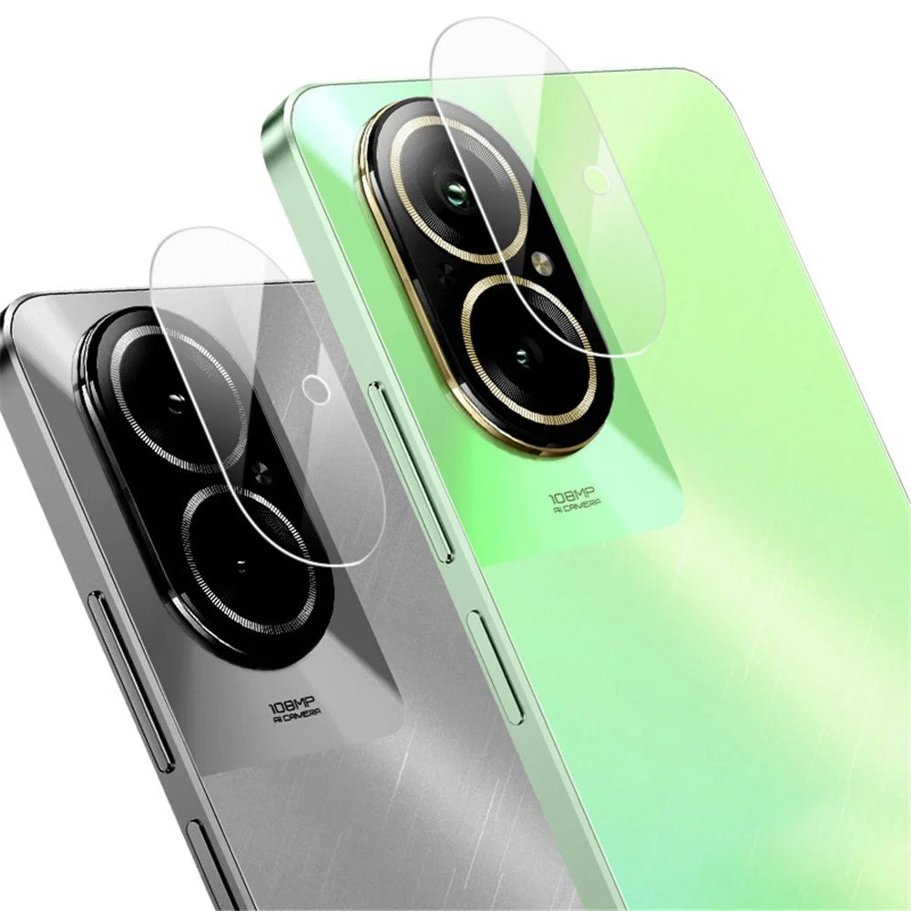 IMAK 2Pcs  /  Set for Realme C67 4G Lens Cover Film Tempered Glass HD Clear Camera Lens Protector - 3