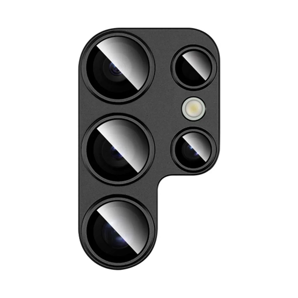 IMAK For Samsung Galaxy S24 Ultra Camera Lens Protector Metal+Tempered Glass Rear Lens Film - Black - 6