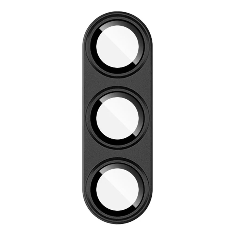 IMAK For Samsung Galaxy S24 Camera Lens Protector Anti-Scratch Metal+Tempered Glass Lens Film - Black - 3