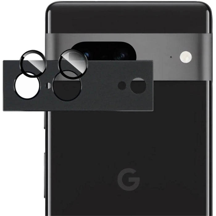 IMAK For Google Pixel 7 5G Camera Lens Protector Shockproof Metal+Tempered Glass Lens Film - 1