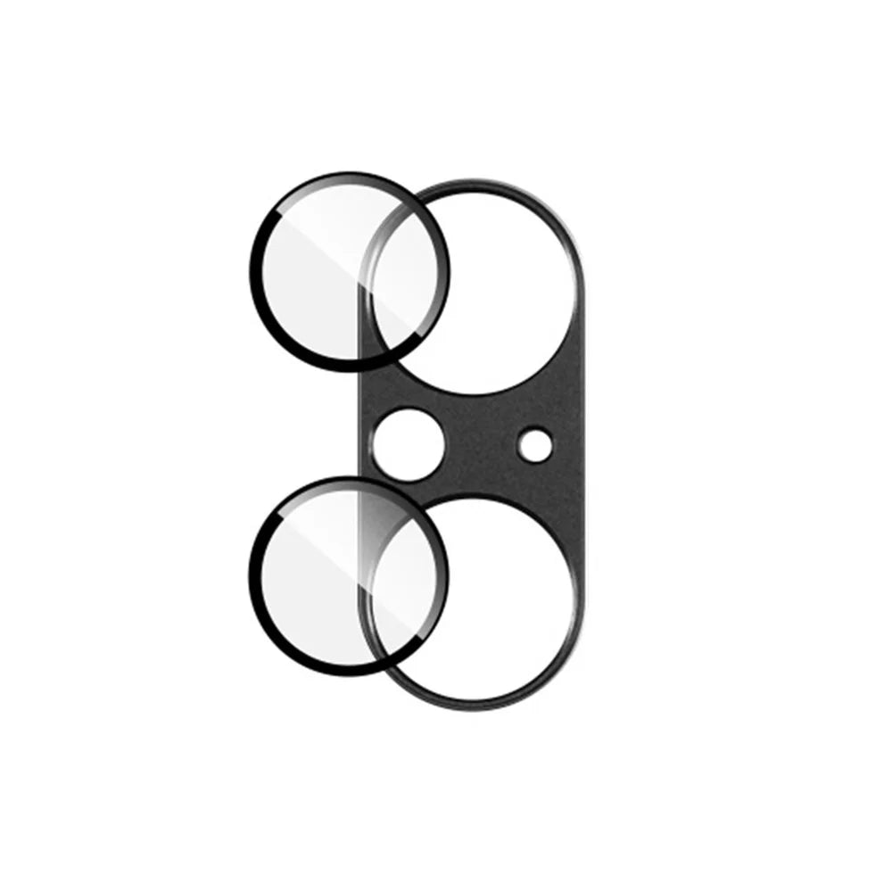 IMAK For Sony Xperia 5 V Camera Rear Lens Protector Anti-scratch Metal+Tempered Glass Lens Film - Black - 5