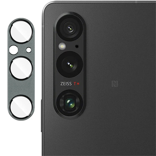 IMAK For Sony Xperia 1 V Metal+Tempered Glass Lens Film Camera Lens Protector - Green - 1