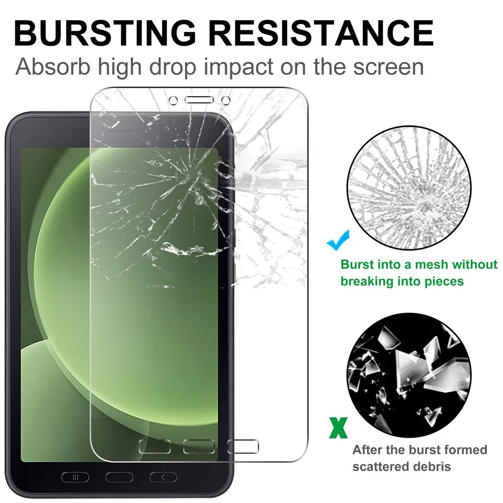 For Samsung Galaxy Tab Active5 Screen Protector Full Coverage 2.5D Straight Edge Film - 4