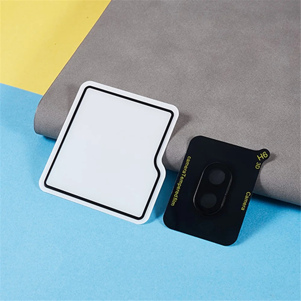 For Samsung Galaxy Z Flip6 5G Tempered Glass Film Set Camera Lens Protector + Small Screen Protector - 4