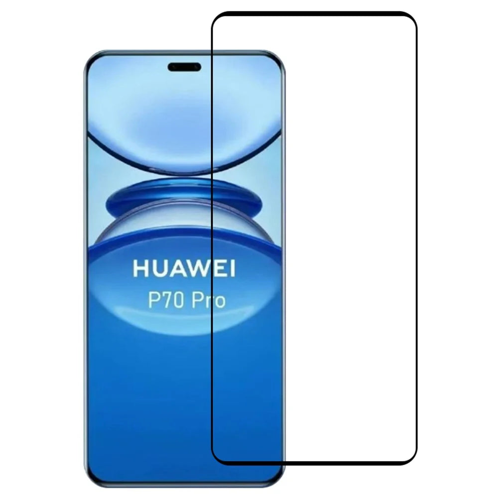 For Huawei Pura 70 Pro / Pura 70 Pro+ / Pura 70 Ultra Curved Side Glue Screen Protector Silk Printing High Aluminum-silicon Glass Film - 1