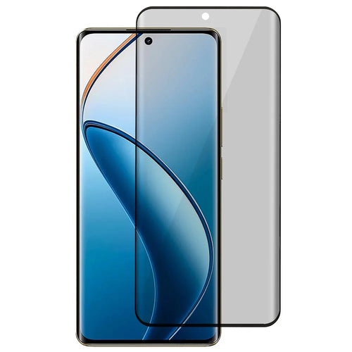 For Realme 12 Pro 5G / 12 Pro+ 5G Screen Protector 3D Curved Edge Side Glue Anti-Spy Tempered Glass Film - 1