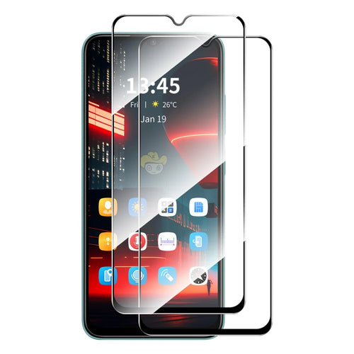 ENKAY HAT PRINCE 2Pcs for Oppo A59 5G Full Glue Screen Protector 9H High Aluminium-silicon Glass Screen Film - 1