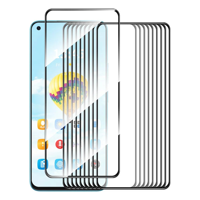 ENKAY HAT PRINCE 10Pcs for Oppo Reno7 Pro 5G Silk Printing Screen Protector 2.5D High Aluminium-silicon Glass Film - 1