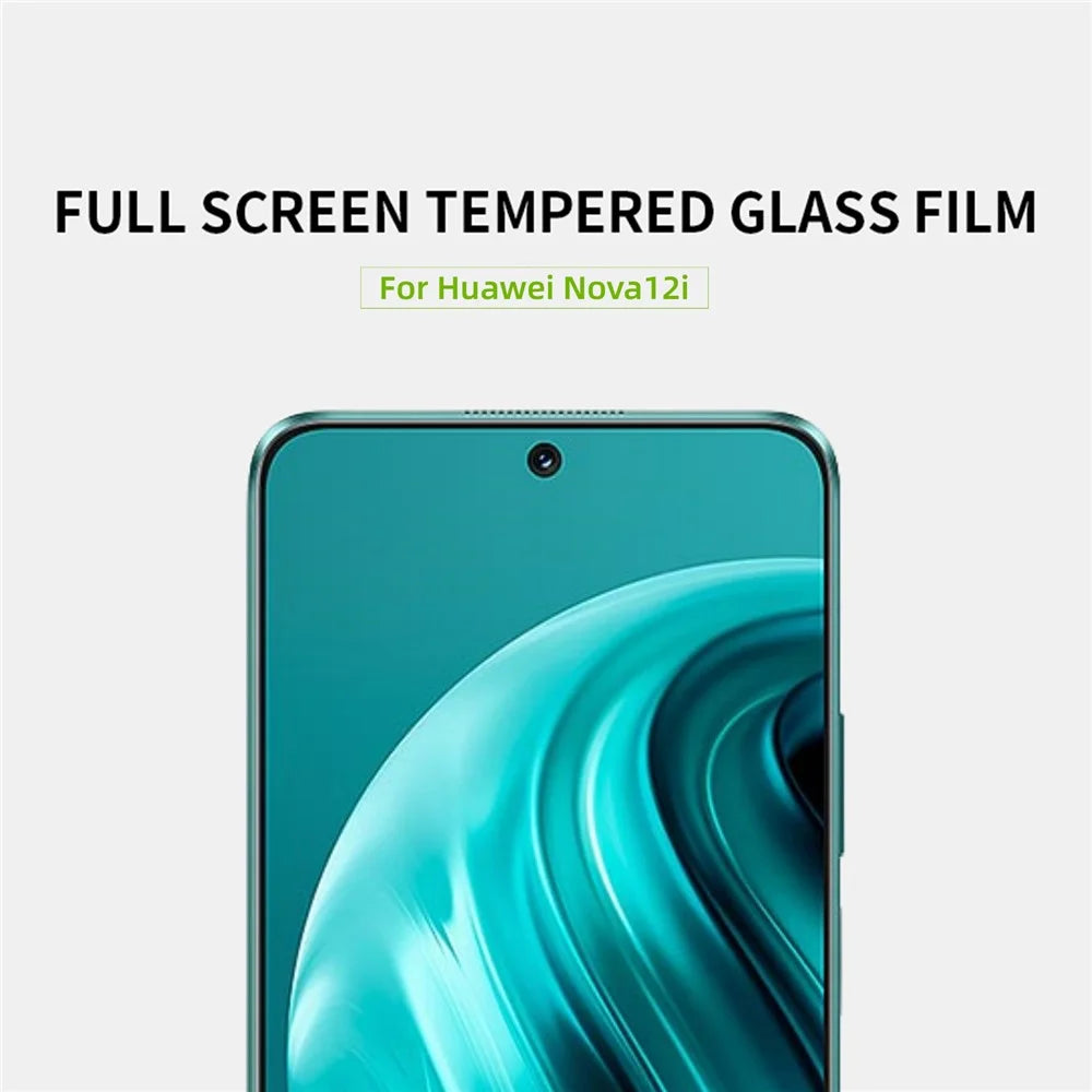 MOFI JK Series-1 for Huawei nova 12i 4G Screen Protector Shatterproof High Aluminum-silicon Glass Film Full Glue - 3