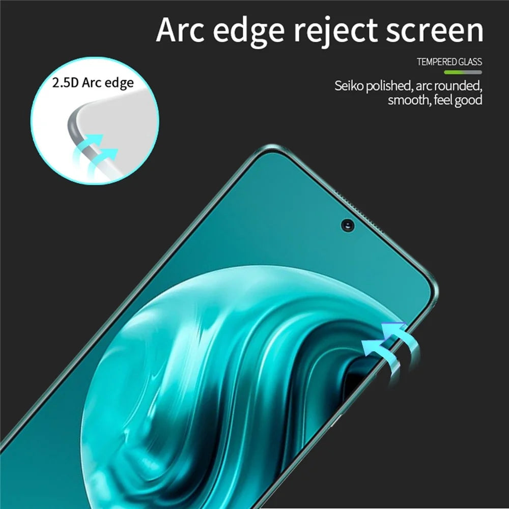 MOFI JK Series-1 for Huawei nova 12i 4G Screen Protector Shatterproof High Aluminum-silicon Glass Film Full Glue - 6