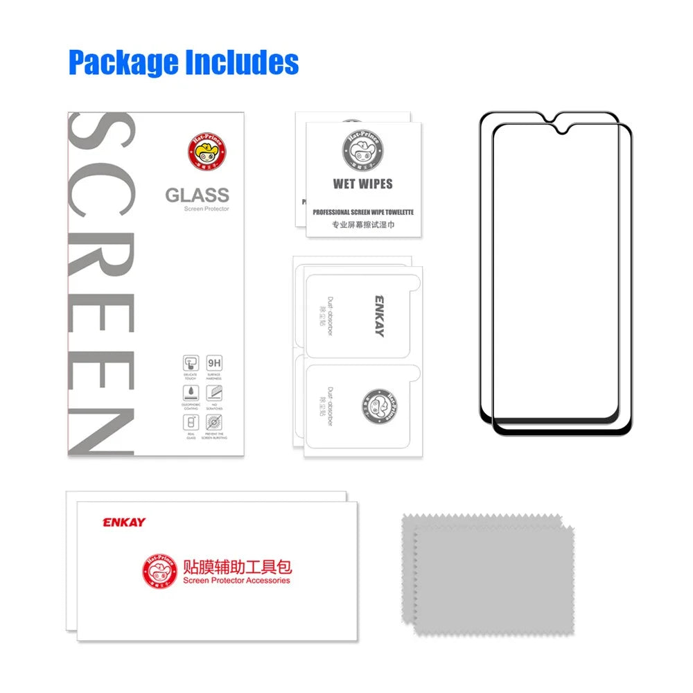 ENKAY HAT PRINCE 2Pcs for TECNO Spark 9 Pro 4G Screen Protector 2.5D 0.26mm Complete Covering Film - 7