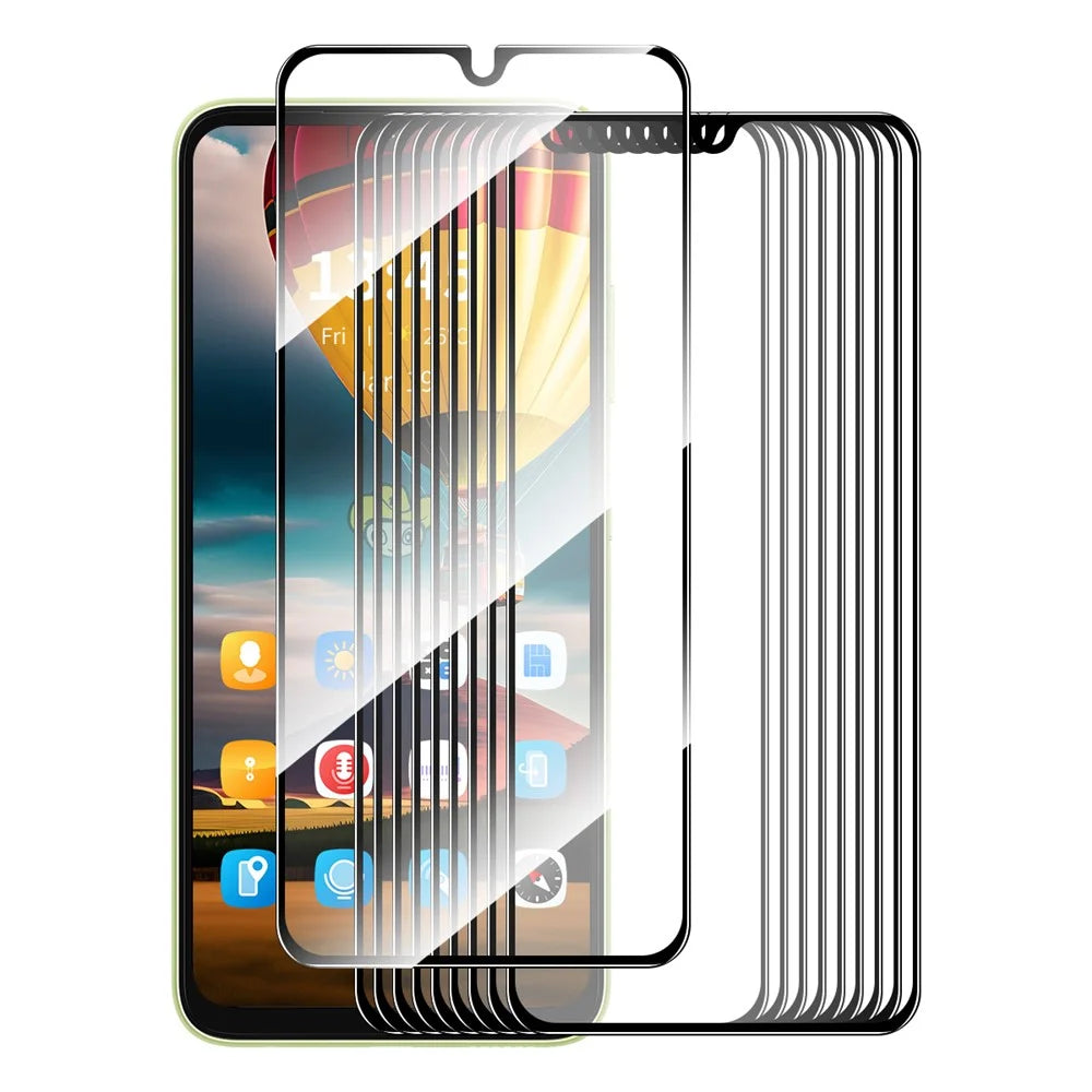 ENKAY HAT PRINCE 10Pcs for TECNO Pop 6 4G Screen Protector Full Glue Silk Printing Screen Guard - 1