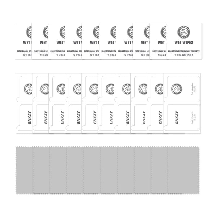 ENKAY HAT PRINCE 10Pcs for TECNO Pova 4 4G Screen Protector 0.26mm High Aluminium-Silicon Glass Film - 7