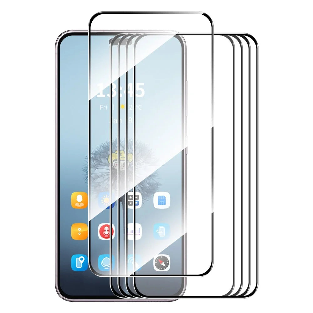 ENKAY HAT PRINCE 5Pcs for Honor X50i+ 5G Full Screen Protector Silk Printing High Aluminium-silicon Glass Film - 1