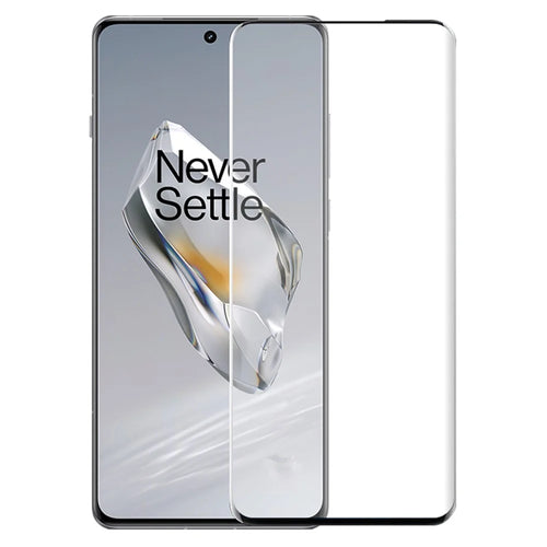 NORTHJO A+ For OnePlus 12 5G Film Side Glue Tempered Glass 3D Curved Screen Protector - Black - 1