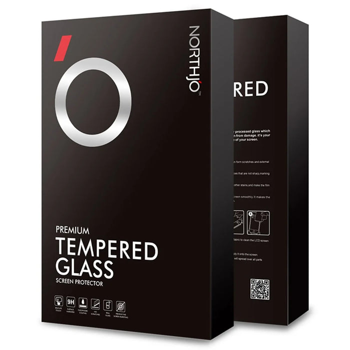 NORTHJO A+ For OnePlus 12 5G Film Side Glue Tempered Glass 3D Curved Screen Protector - Black - 3