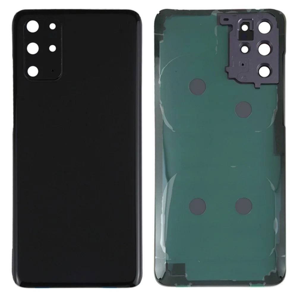 For Samsung Galaxy S20 Plus 4G G985 Battery Housing with Adhesive Sticker + Camera Lens Cover - Black - 1