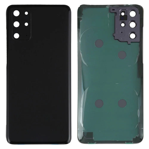 For Samsung Galaxy S20 Plus 4G G985 Battery Housing with Adhesive Sticker + Camera Lens Cover - Black - 1