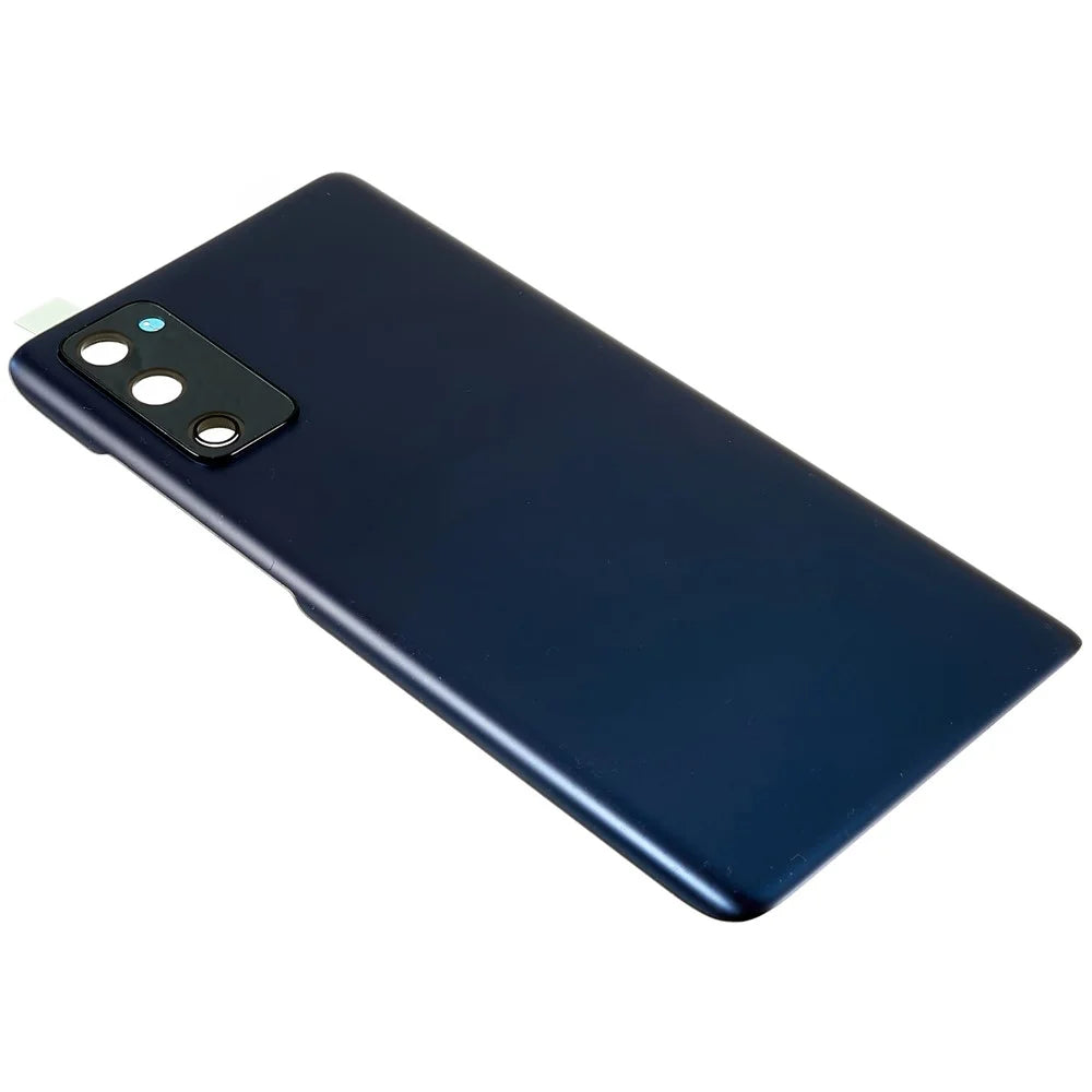 For Samsung Galaxy S20 FE G780  / S20 FE 5G G781 Battery Housing with Adhesive Sticker + Camera Lens Cover (without Logo) - Blue - 5