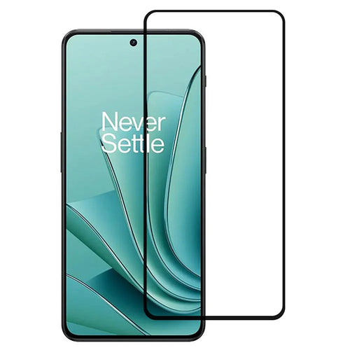 For OnePlus Nord 4 / Ace 2V / Ace 3V 5G / Nord 3 5G / Nord CE4 5G Tempered Glass Electroplating Anti-Fingerprint Silk Printing Full Glue Screen Protec - 1
