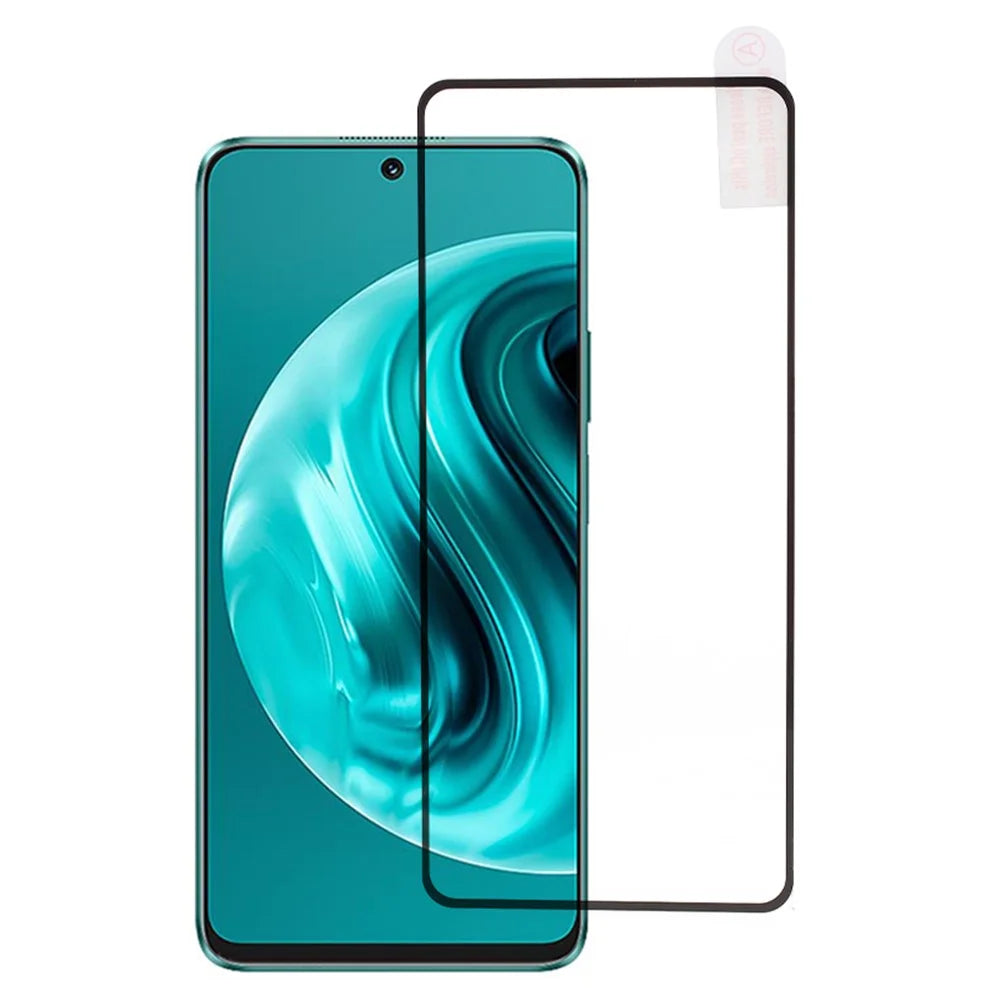 For Huawei nova 12i 4G Tempered Glass Electroplating Anti-Fingerprint Silk Printing Full Glue Screen Protector - 1