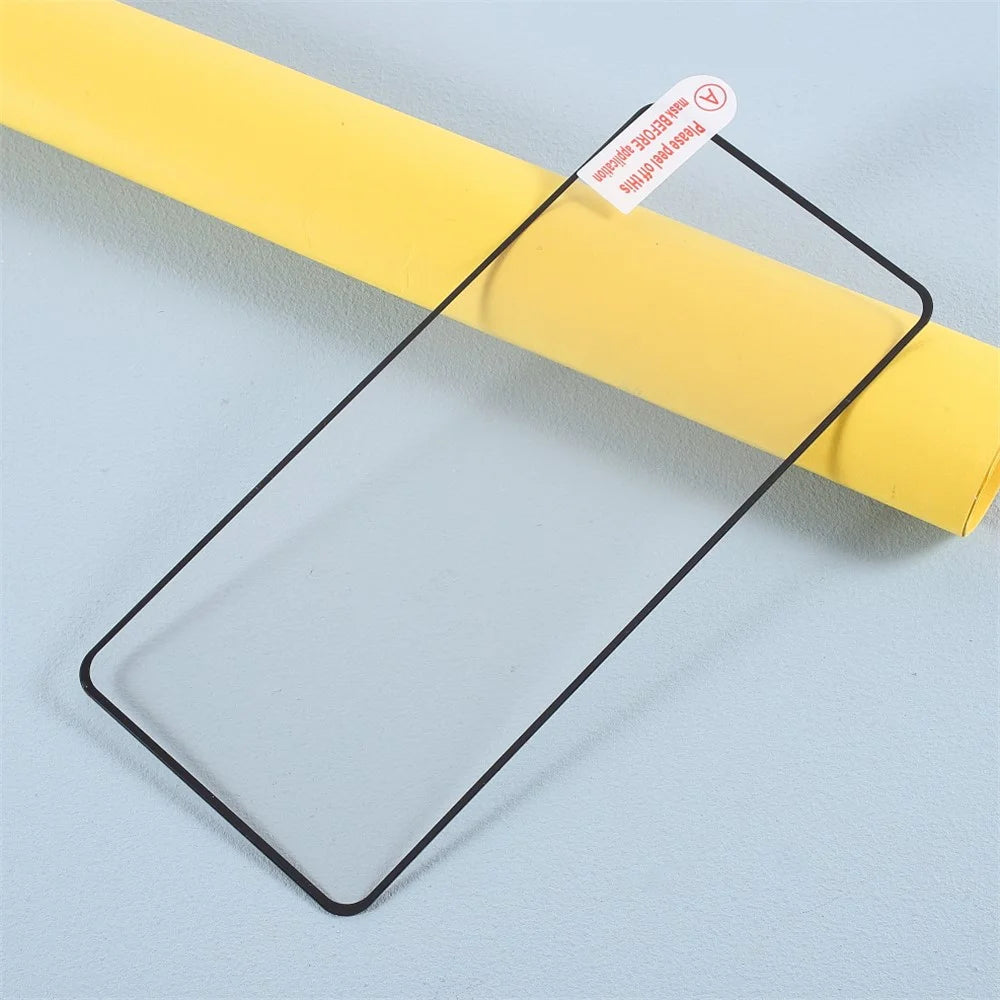 For Huawei nova 12i 4G Tempered Glass Electroplating Anti-Fingerprint Silk Printing Full Glue Screen Protector - 6